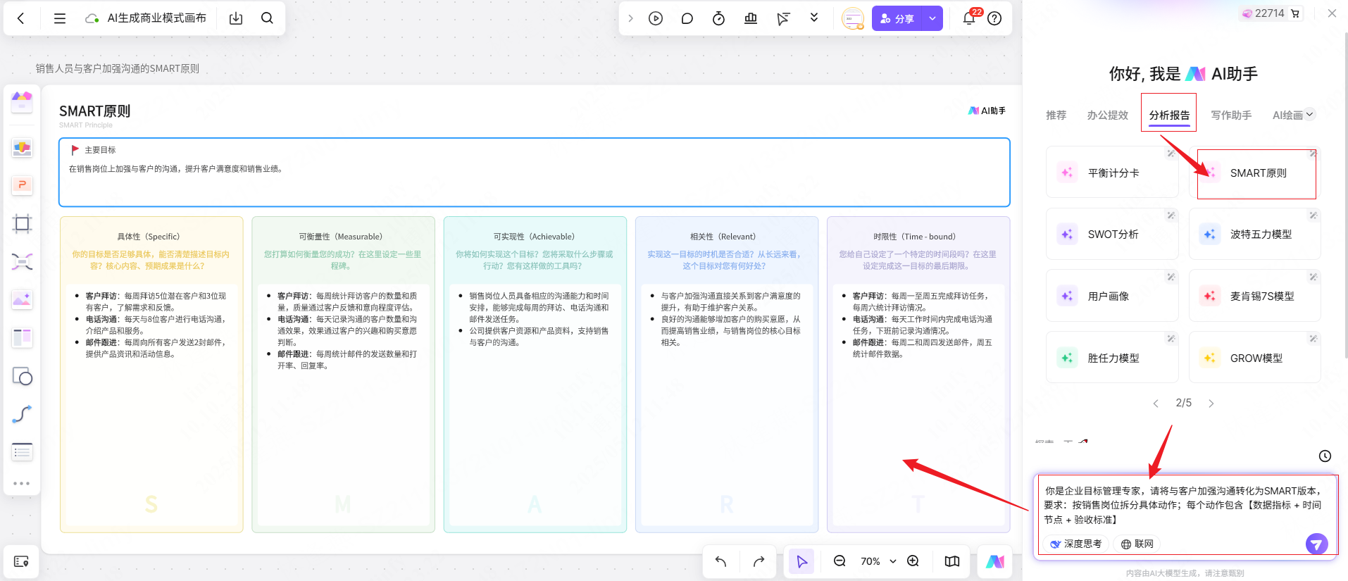 AI生成SMART原则,免费使用